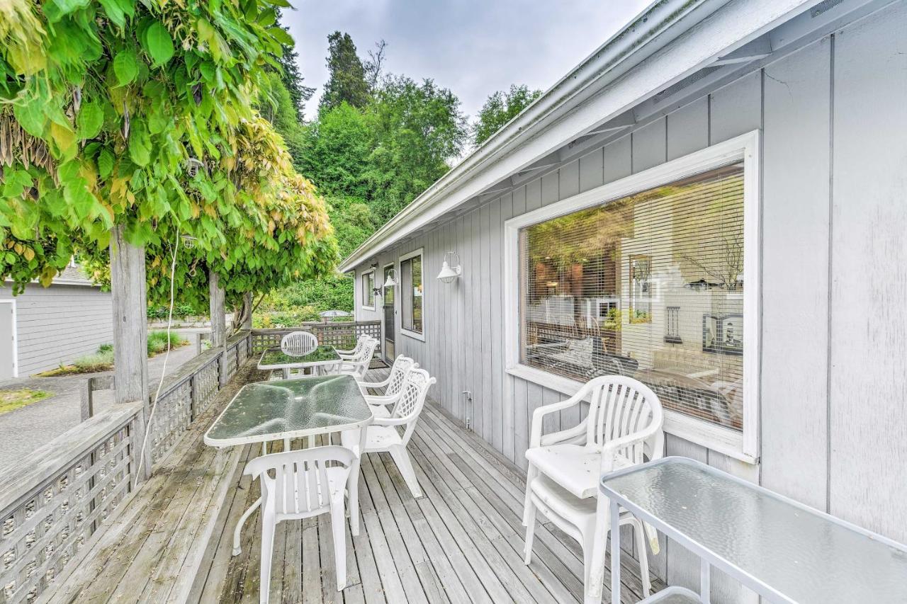 Beachfront Whidbey Island Home And Apartment! Langley Exterior foto